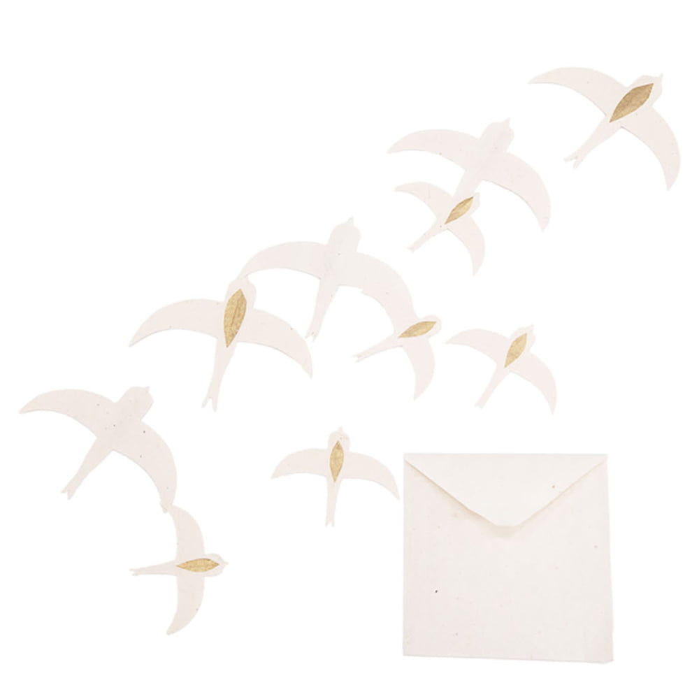 Hirondelles Decopapier Lokta Muskhane Blancbd.jpg