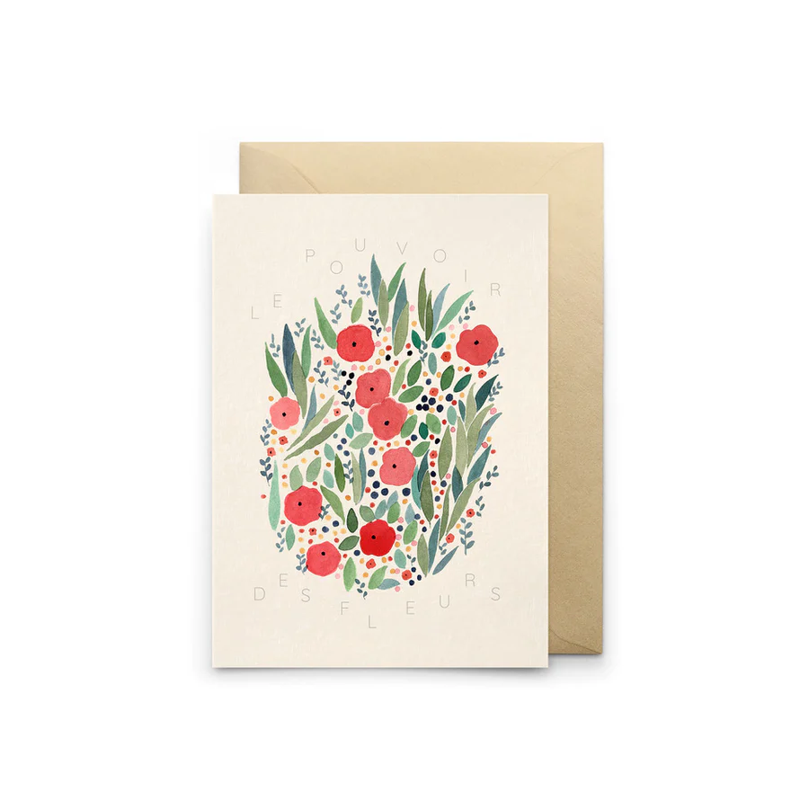 Petit Gramme Greeting Card Des Fleures.webp