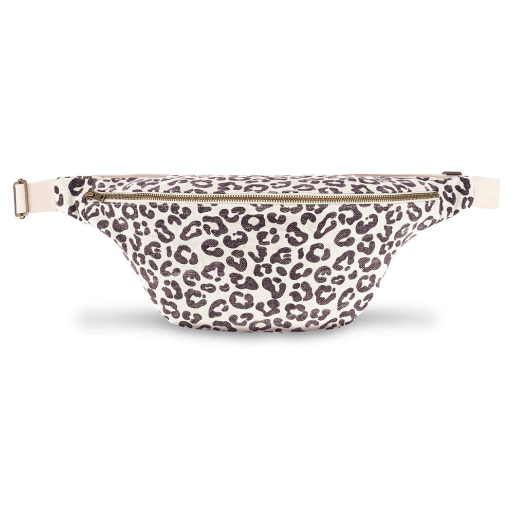 פאוצ' מנומר שחור לבן - Rose In April