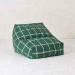 Vibes Armchair Bean Bag Green White Windowpane Nobodinoz 1 8435574935045 1.jpg