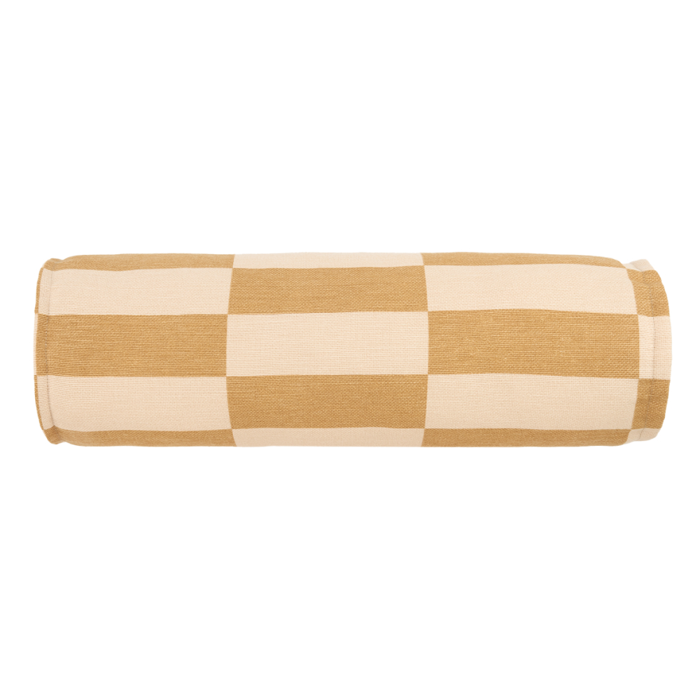 Vibes Cylinder Cushion Mustard And Sand Tiles Nobodinoz 2 8435574935212.jpg