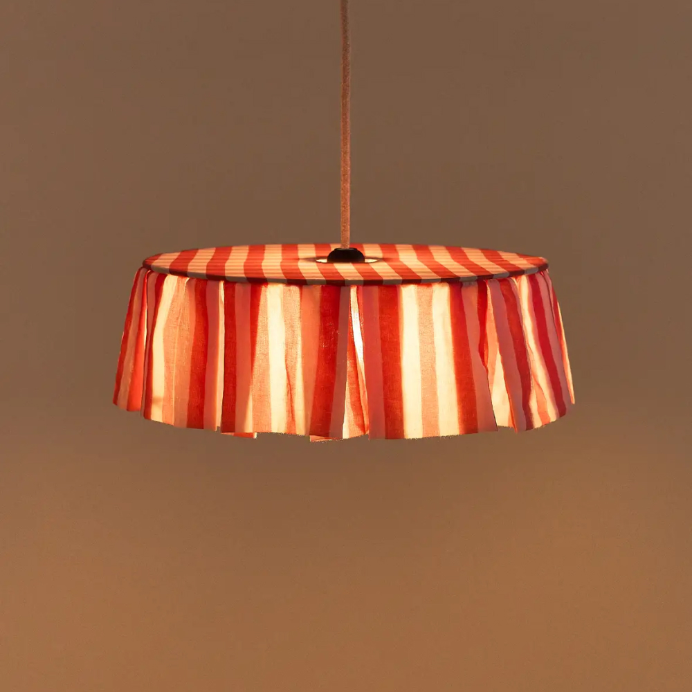 Vibes Lampshade Diameter 40cm Red Stripes Nobodinoz 2 8435574935632.jpg