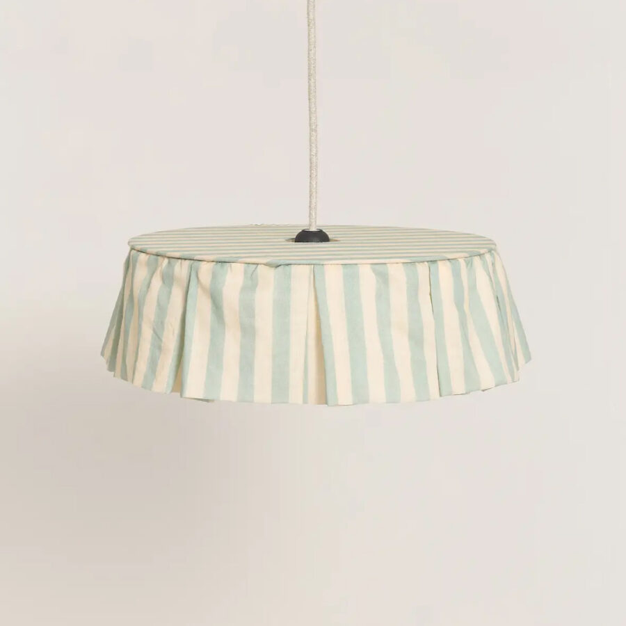 Vibes Lampshade Diameter 40cm Turquoise Stripes Nobodinoz 1 8435574935649.jpg Vibes Lampshade Diameter 40cm Turquoise Stripes Nobodinoz 1 8435574935649.jpg