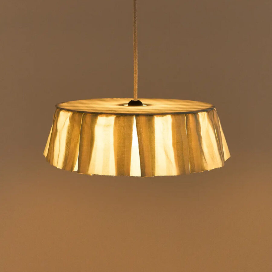 Vibes Lampshade Diameter 40cm Turquoise Stripes Nobodinoz 2 8435574935649.jpg Vibes Lampshade Diameter 40cm Turquoise Stripes Nobodinoz 2 8435574935649.jpg