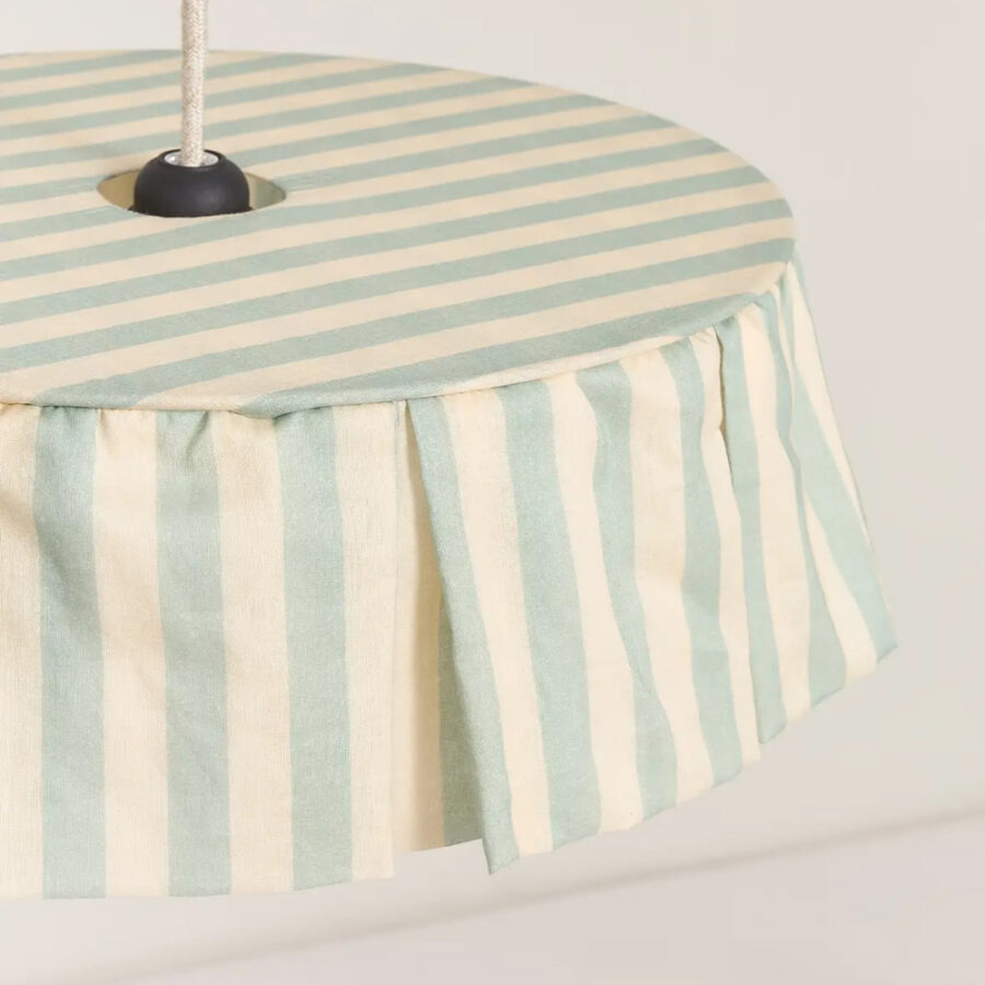 Vibes Lampshade Diameter 40cm Turquoise Stripes Nobodinoz 3 8435574935649.jpg Vibes Lampshade Diameter 40cm Turquoise Stripes Nobodinoz 3 8435574935649.jpg