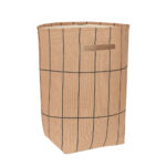 Vibes Large Storage Basket Brown Black Grid Nobodinoz 2 8435574935076.jpg