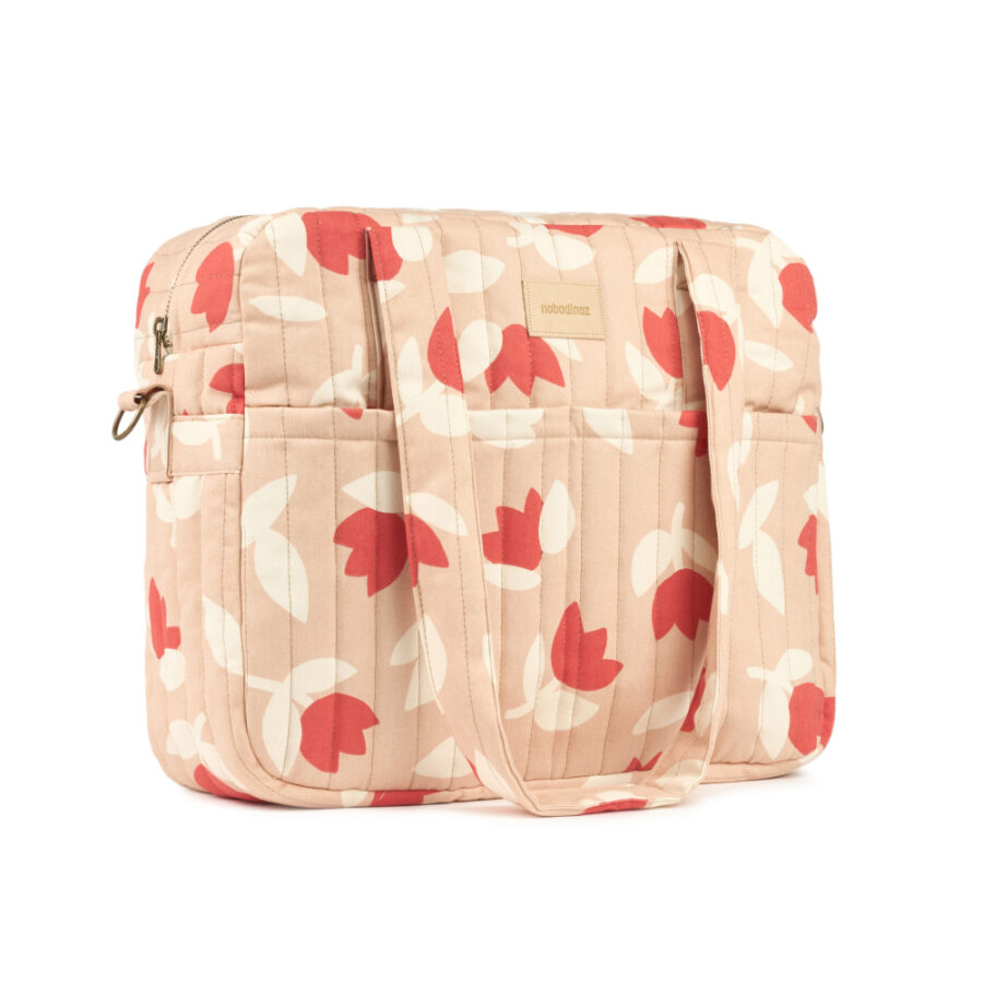 Hyde Park Waterproof Stroller Bag Red Tulips Nobodinoz 1 8435574937667 3.jpg