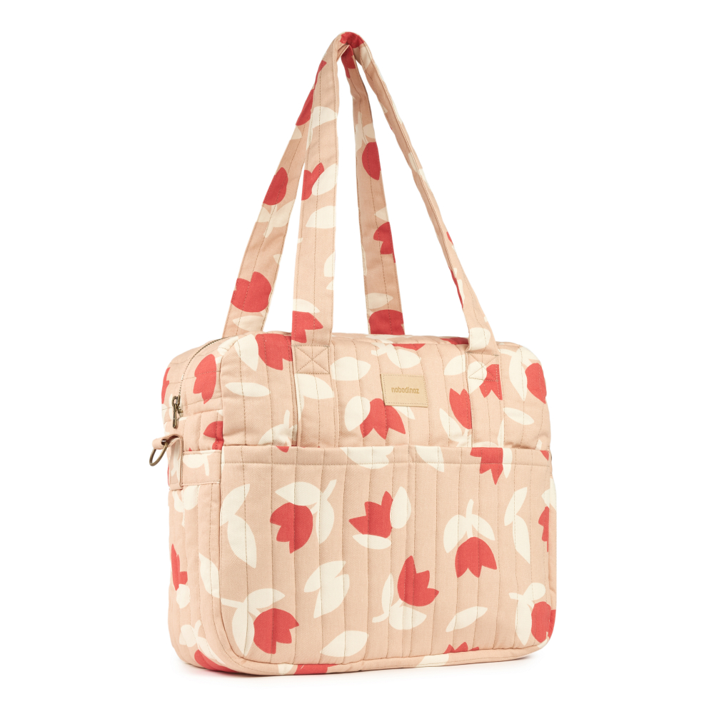 Hyde Park Waterproof Stroller Bag Red Tulips Nobodinoz 3 8435574937667 1.jpg