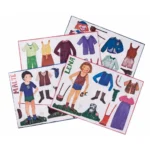 Kraul 9430 Ausschneide Bastelbogen Anziehpuppen Lena Malte