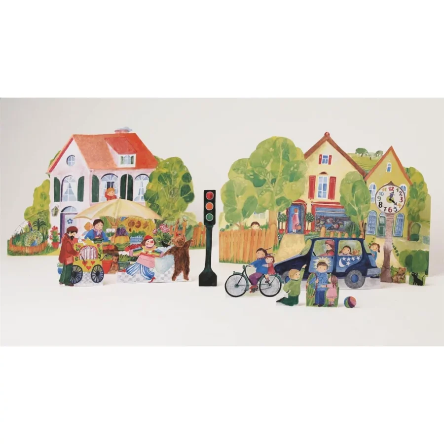 Kraul 9440 Ausschneide Bastelbogen Haus Und Spiel~2