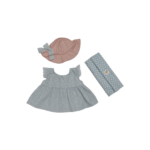 Dinkum Doll Petal Picnic Outfit Set Teal Medium Dinkum Doll Petal Picnic Outfit Set Teal Medium