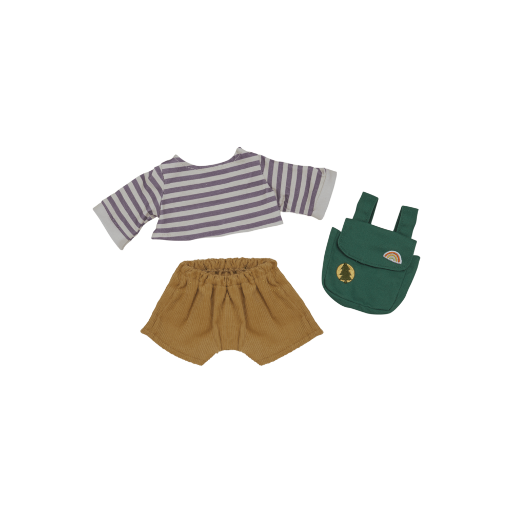 Dinkum Doll Rambler Outfit Set Mustard Medium