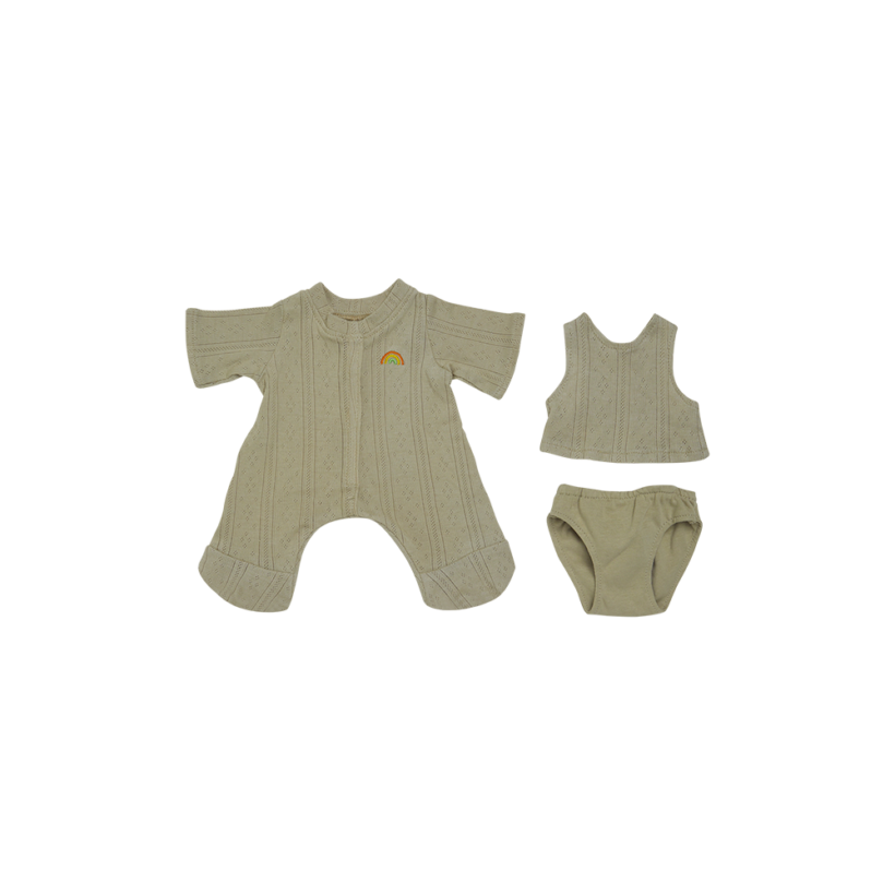 Dinkum Dolls Pointelle Pj Set Sage