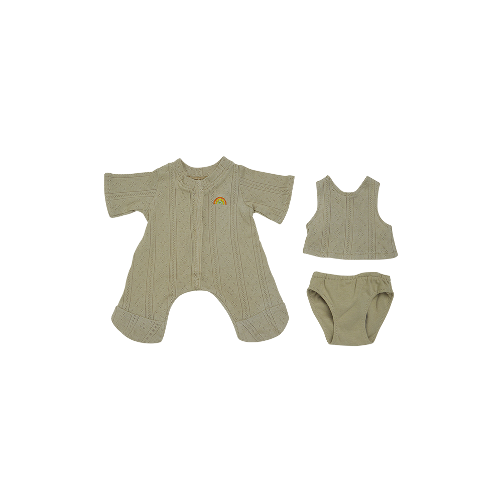 Dinkum Dolls Pointelle Pj Set Sage