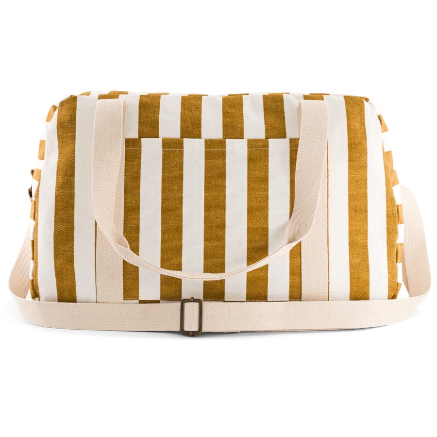 Raphael Bowling Bag Stripes Caramel