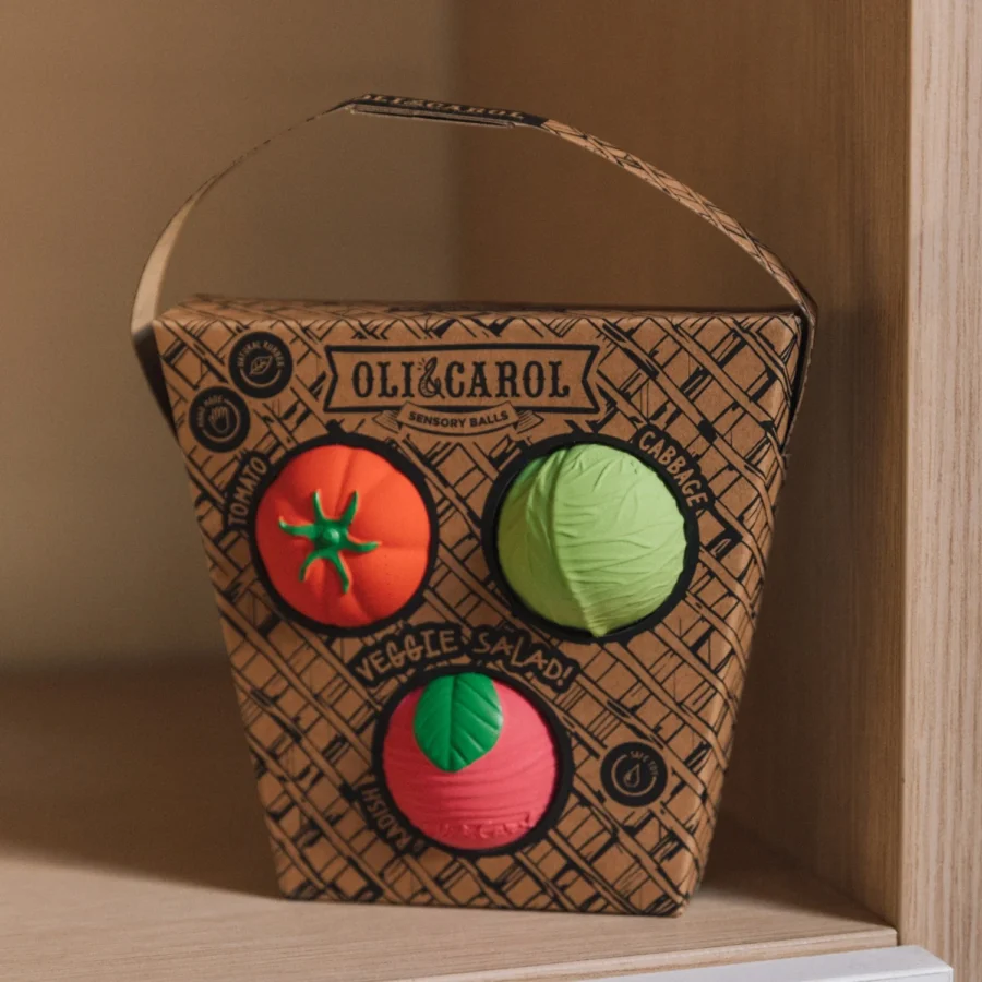 Veggie Salad Sensory Balls 6 Veggie Salad Sensory Balls 6