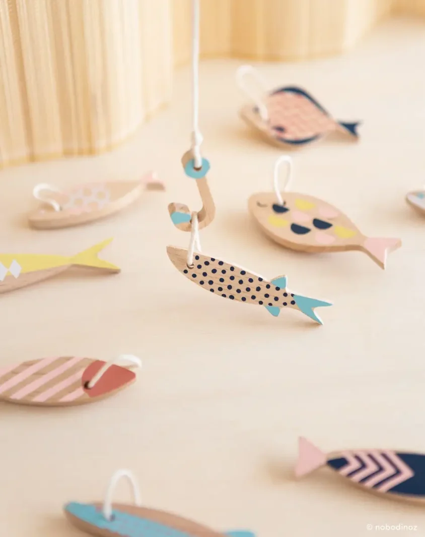 Fishing Game Wooden Toy Nobodinoz 3 V 2000000108902 Fishing Game Wooden Toy Nobodinoz 3 V 2000000108902