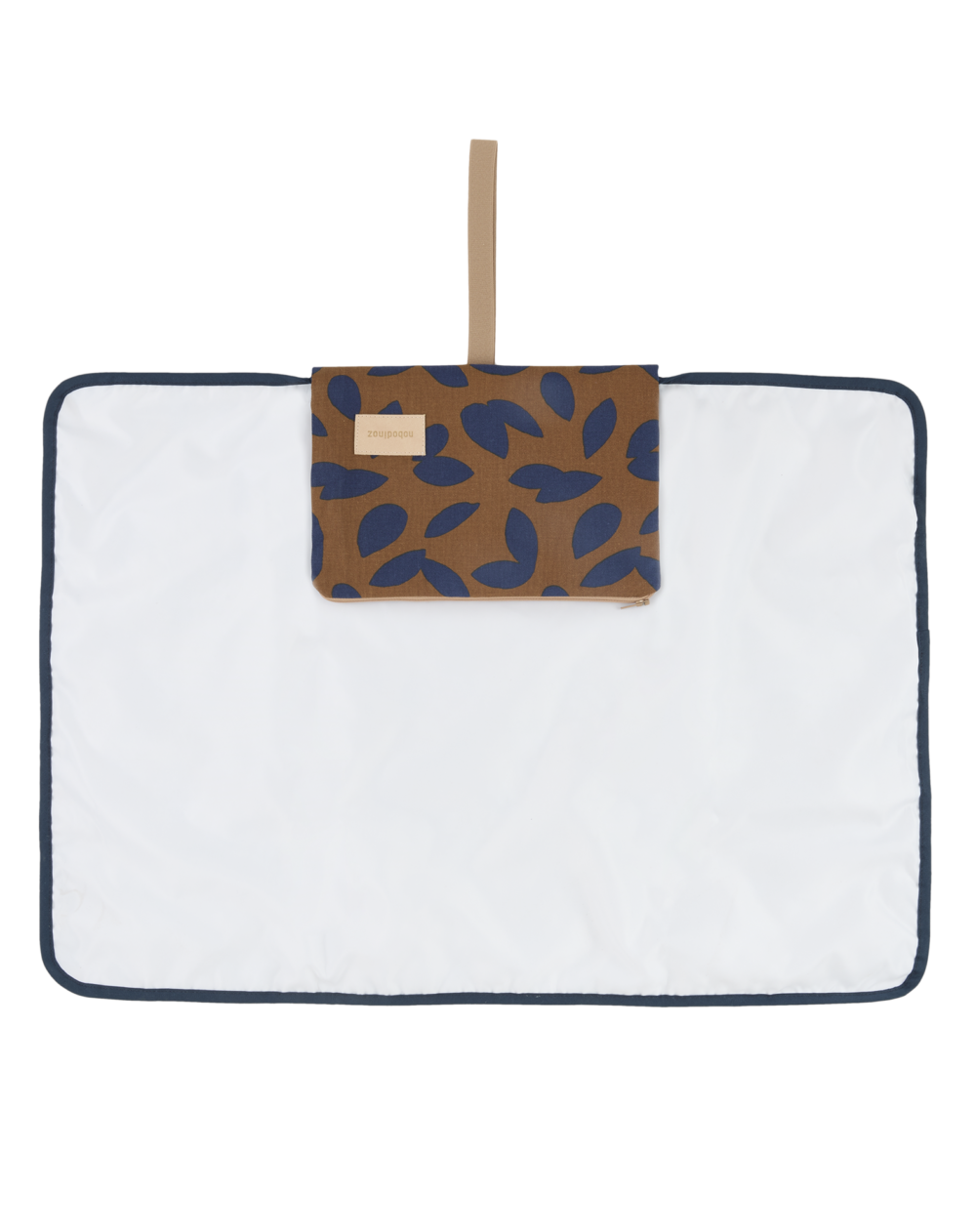 Hyde Park Changing Pad Blue Leaves Nobodinoz 2