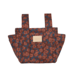 Hyde Park Stroller Organizer Maroon Poppies Nobodinoz 1