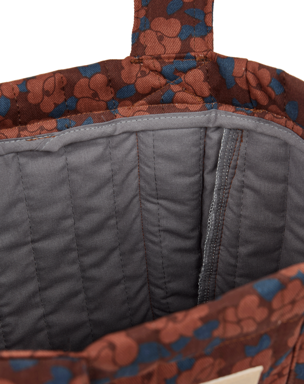 Hyde Park Stroller Organizer Maroon Poppies Nobodinoz 3