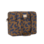 Hyde Park Waterproof Stroller Bag Blue Leaves Nobodinoz 1