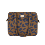 Hyde Park Waterproof Stroller Bag Blue Leaves Nobodinoz 2