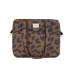 Hyde Park Waterproof Stroller Bag Blue Leaves Nobodinoz 2