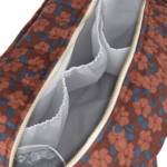 Hyde Park Waterproof Stroller Bag Maroon Poppies Nobodinoz 5