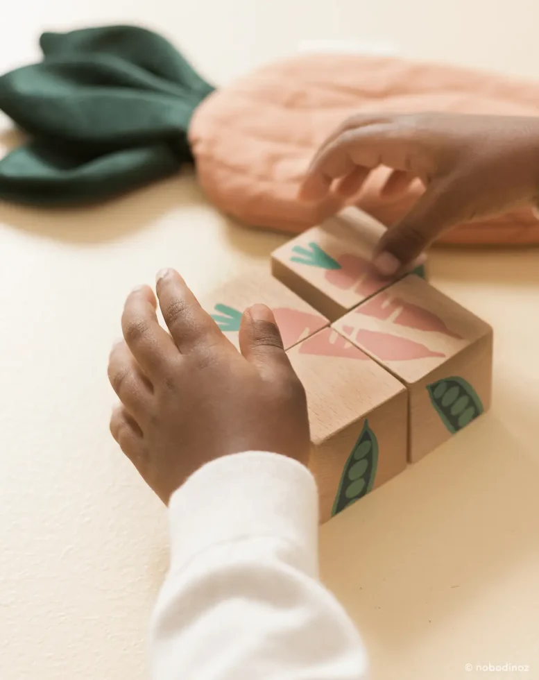 Veggies Wooden Cubes Nobodinoz 3 2000000108841