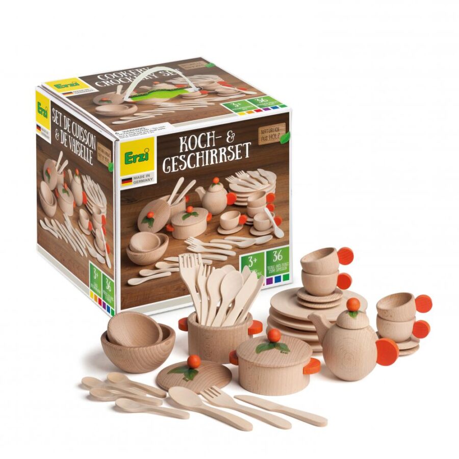 Large Set Of Natural Dishes