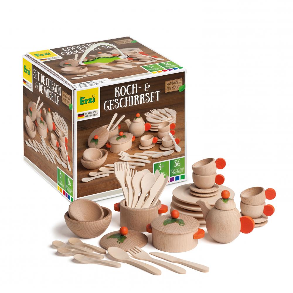 Large Set Of Natural Dishes