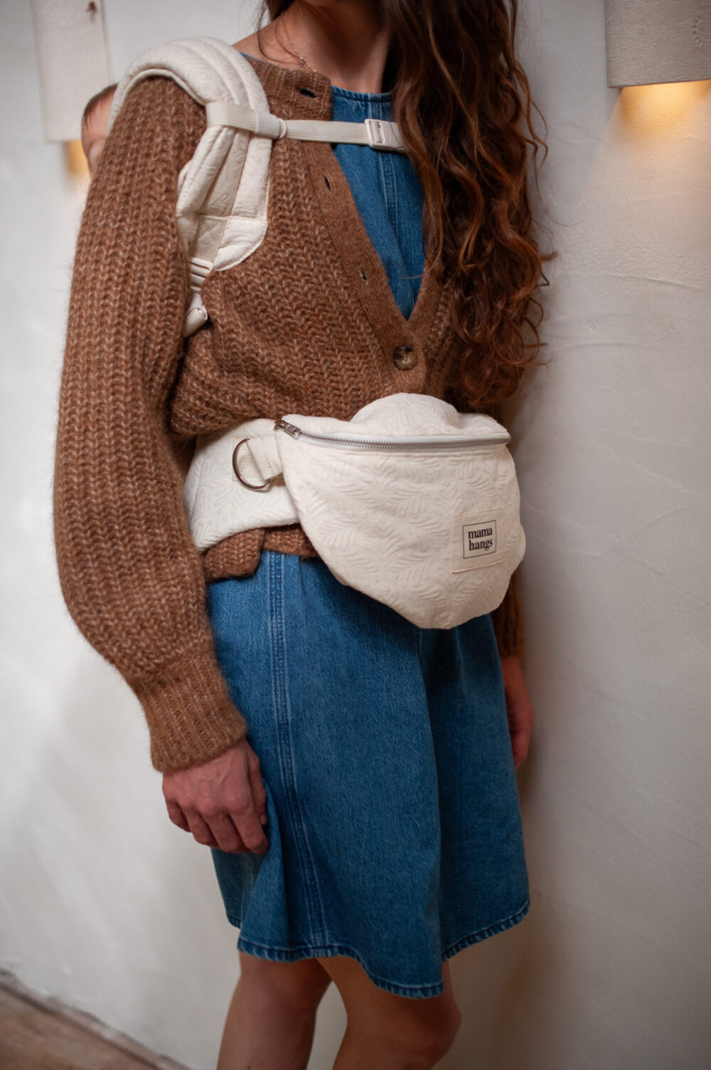 Mama Hangs Fannypack Bloombag Palm Ecru 0426