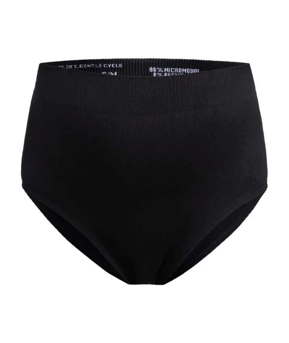 Mama Hangs Culotte Everyday Taille Haute Fabrique Au Portugal Micromodal 1080 1280 Noir 3