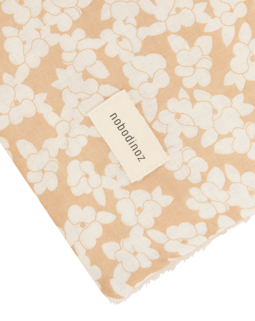 Wabi Sabi Muslin Baby Winter Blanket Golden Brown Sakura Nobodinoz 4 8435574940292
