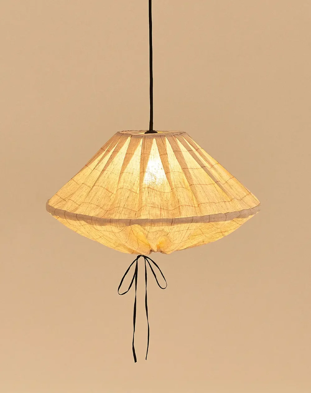 Yumi Lampshade Diameter 50cm Carmine Grid Nobodinoz 2 1 1