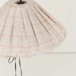 Yumi Lampshade Diameter 50cm Carmine Grid Nobodinoz 3 1 1