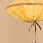 Yumi Lampshade Diameter 50cm Charcoal Grid Nobodinoz 5