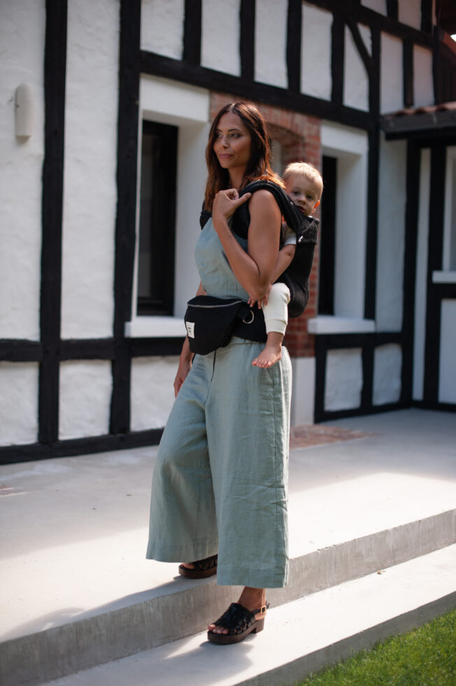 Mama Hangs Fannypack Bloombag Palm Noir 0671