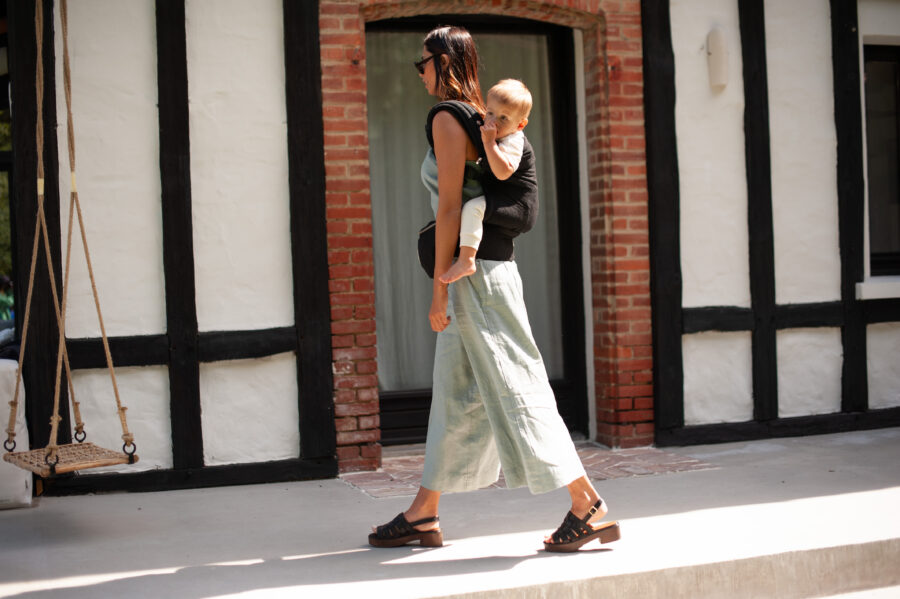 Mama Hangs Porte Bébé Carry&bloom Palm Noir 0698 Mama Hangs Porte Bébé Carry&bloom Palm Noir 0698