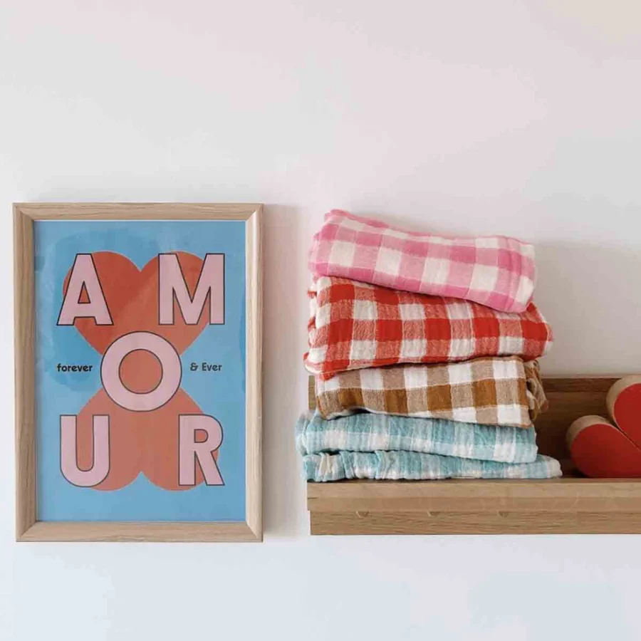 Bianca Vichy Neon Pink Red Caramel Blue 1 Bianca Vichy Neon Pink Red Caramel Blue 1