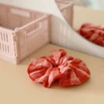 Chouchou Vichy Red Pink Chouchou Vichy Red Pink