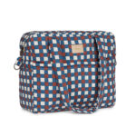 Hyde Park Waterproof Stroller Bag Blue Red Mosaic Nobodinoz 1 8435574941541