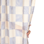 Vibes Curtain Blue Checks 4