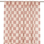 Vibes Curtain Red Checks 3