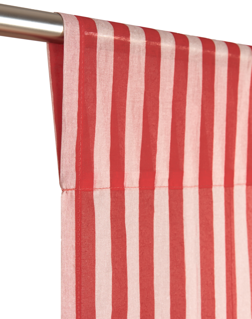 Vibes Curtain Red Stripes 2 Vibes Curtain Red Stripes 2